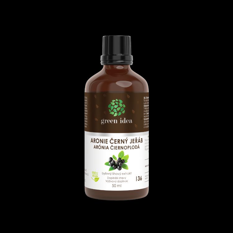Obrázek Aronie - černý jeřáb tinktura - kapky 50 ml - Green idea