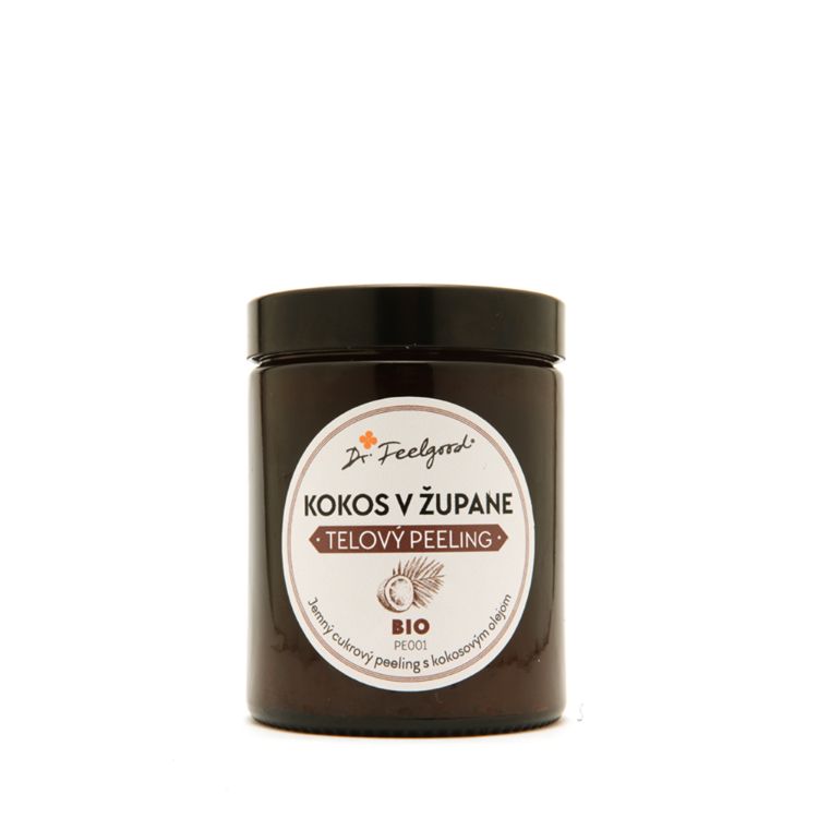 Obrázek BIO tělový peeling KOKOS v ŽUPANU - 180 ml - Dr. Feelgood