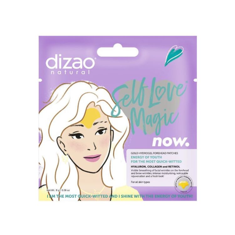 Obrázek Hydrogelová náplast na čelo s kyselinou hyaluronovou, kolagenem a retinolem - 8g x 5ks- Dizao