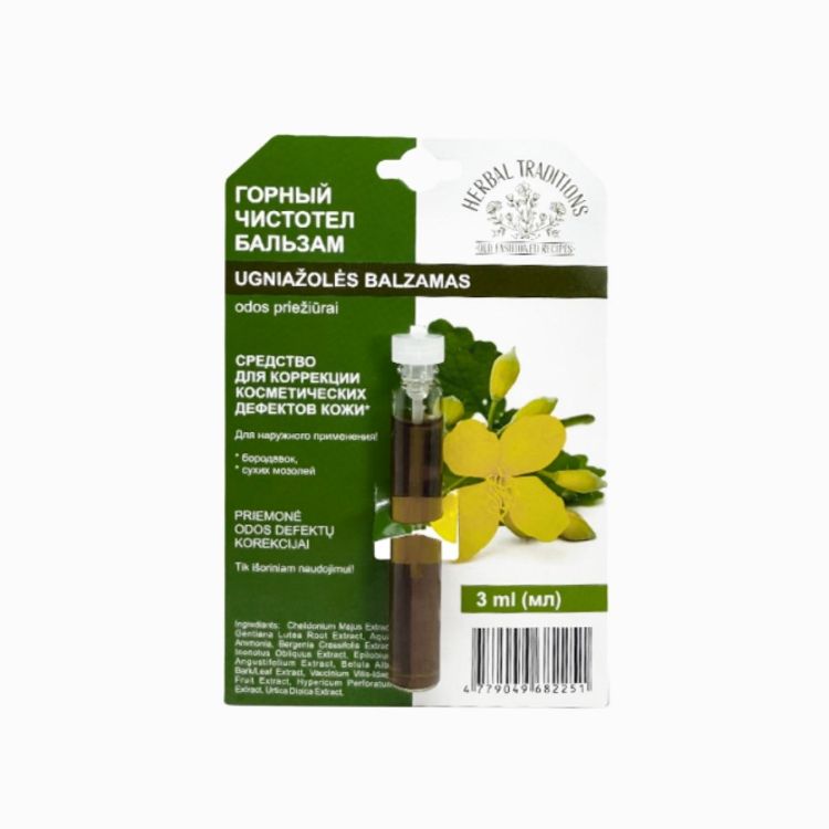 Obrázek Horský vlaštovičník "čistotel" - elixír na bradavice - 3 ml - Herbal Traditions