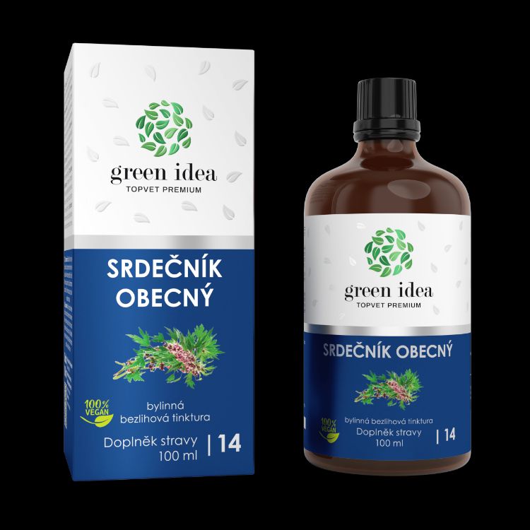 Obrázek Srdečník - bezlihová tinktura 100 ml - Green idea