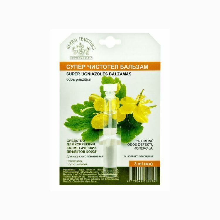 Obrázek Extra účinný vlaštovičník – kosmetický přípravek na bradavice – 3 ml – Herbal Traditions