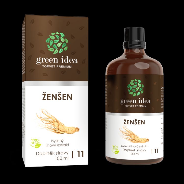 Obrázek Ženšen tinktura - kapky 100 ml - Green idea