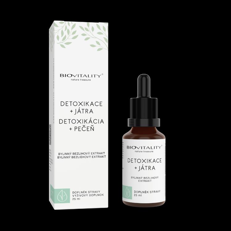 Obrázek Detoxikace + játra bezlihová tinktura - kapky 25 ml - Green idea