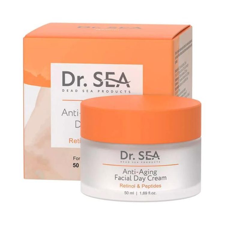 Obrázek Denní krém na obličej proti stárnutí s retinolem a peptidy - 50 ml - Dr. Sea