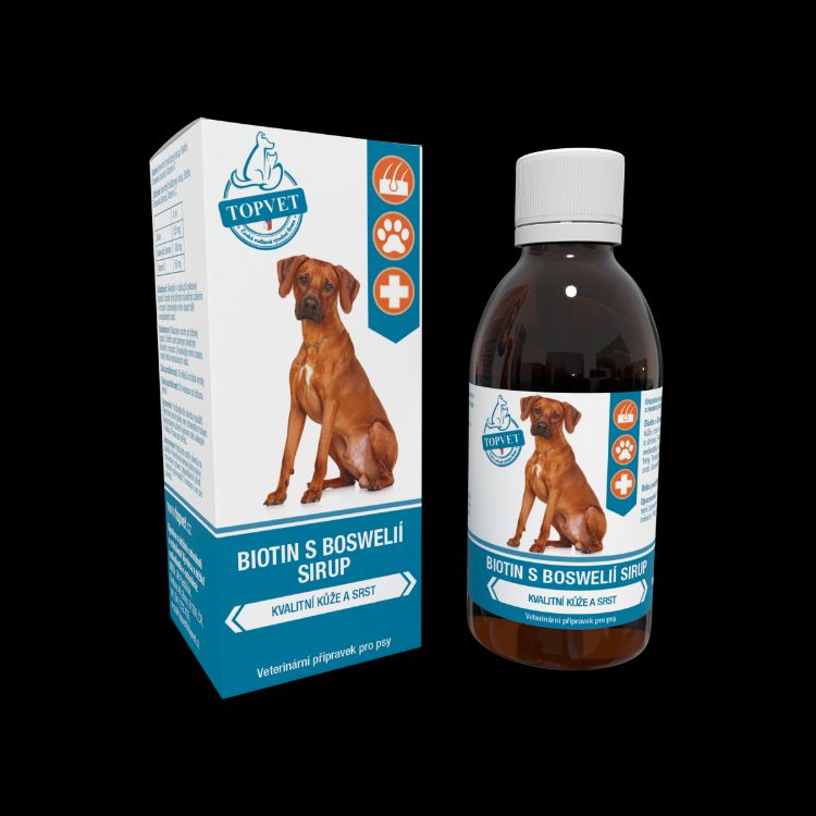 Obrázek Sirup Biotin s boswelií pro psy 200 ml - Green idea