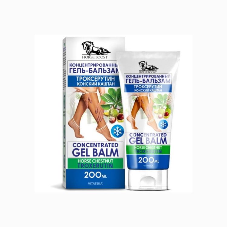 Obrázek Gelový balzám na nohy Troxerutin s kaštanem koňským – 200 ml – Vitateka