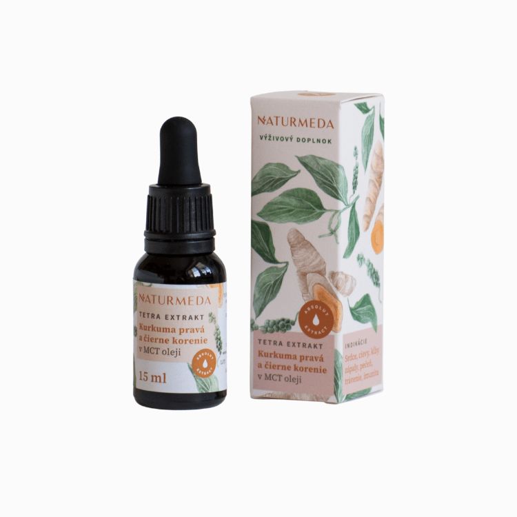 Obrázek Kurkuma pravá – Tetra bylinný extrakt – 15 ml – Naturmeda