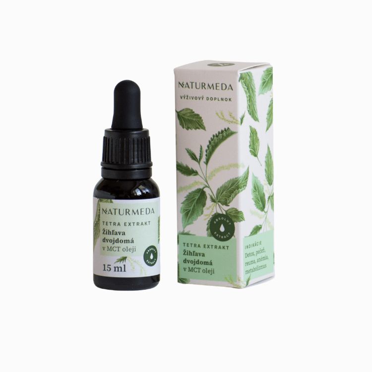 Obrázek Kopřiva dvoudomá – Tetra bylinný extrakt – 15 ml – Naturmeda