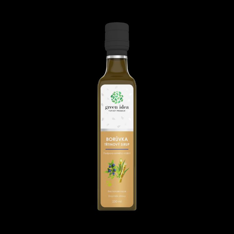 Obrázek Borůvka sirup třtinový 250 ml - Green idea