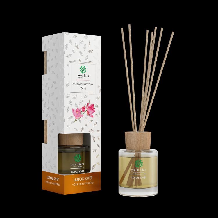 Obrázek ​Ratanové vonné tyčinky Lotos květ 100 ml - Green idea