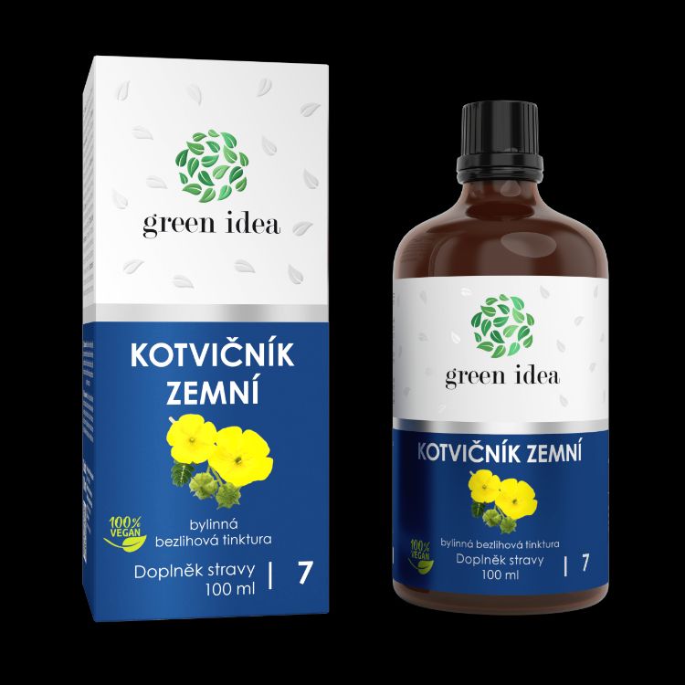 Obrázek Kotvičník zemní - bezlihová tinktura 100 ml - Green idea