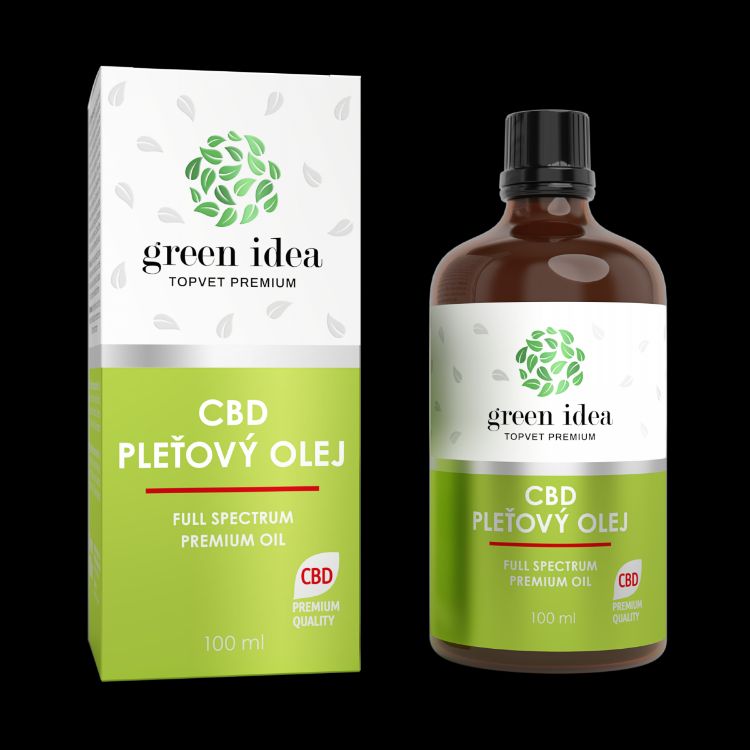 Obrázek CBD pleťový olej 100 ml - Green idea