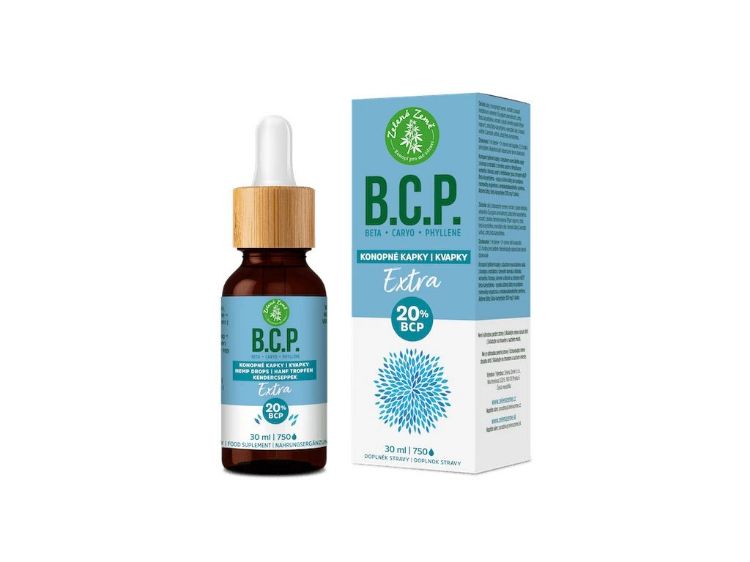 Obrázek Konopné kapky s BCP Extra – 30 ml – Zelená Země