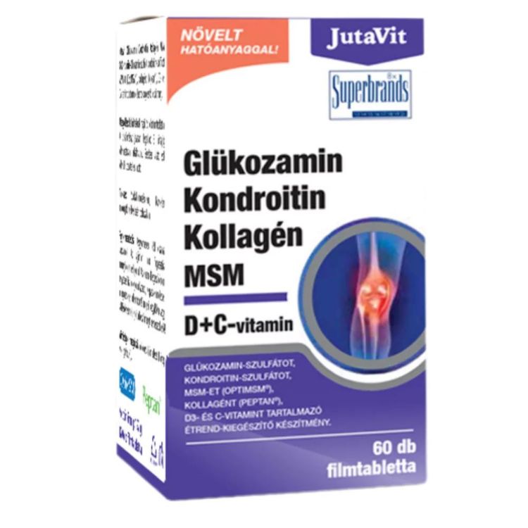 Obrázek HealthNA Glukosamin, chondroitin, kolagen a MSM - doplněk stravy - 60 tablet - JutaVit