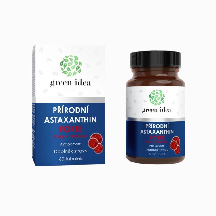 Obrázek Astaxanthin forte 8 mg - tobolky 60 ks - Green idea