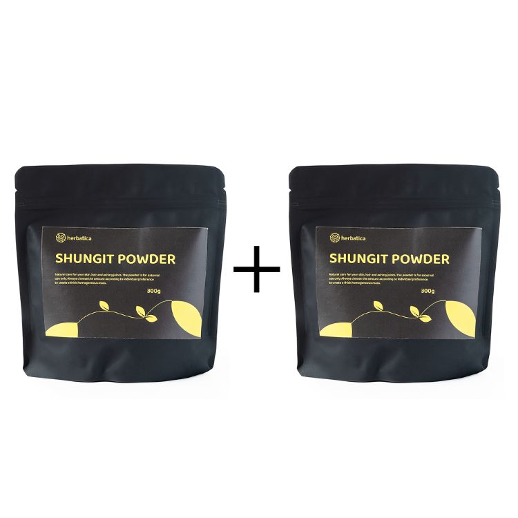 Obrázek Zvýhodněná sada: 2 x šungitový pudr - 300g - Herbatica