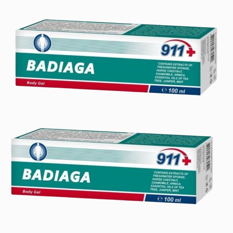 Obrázek Zvýhodněný set: 2x Badiaga gel na modřiny a pohmožděniny - 100 ml - Twinstec 911+