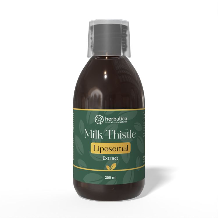 Obrázek Lipozomální extrakt z ostropestřce mariánského ze semen – 200 ml – Herbatica