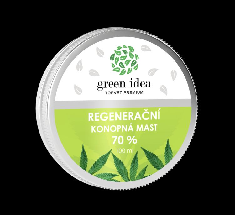 Obrázek Konopná regenerační mast 70% 100 ml - Green idea