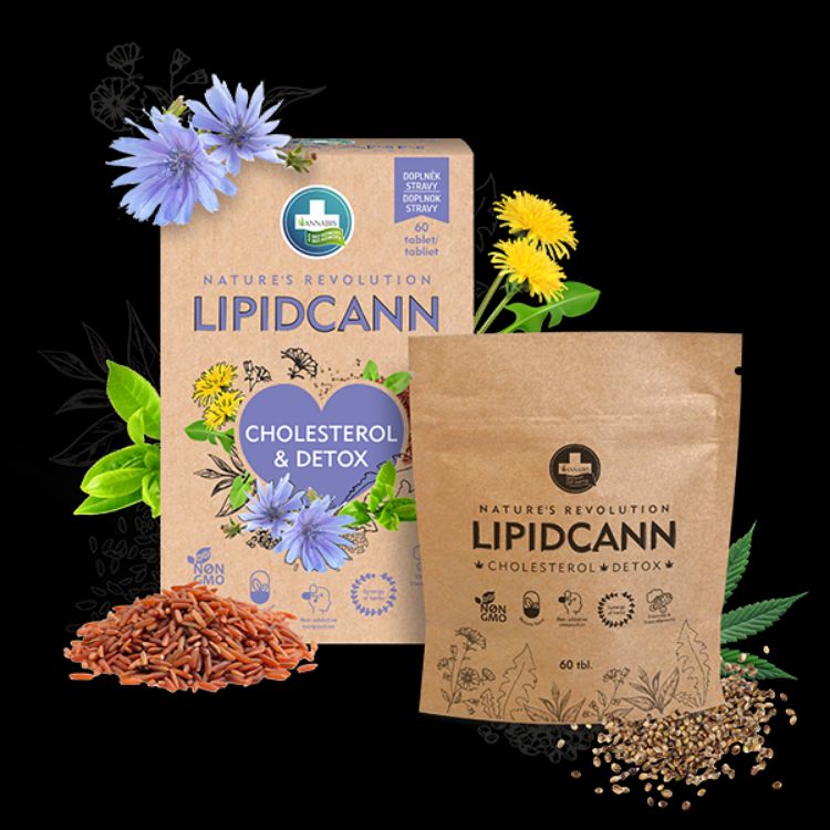 Obrázek LIPIDCANN CHOLESTEROL a DETOX doplněk stravy - 60 tablet - Annabis