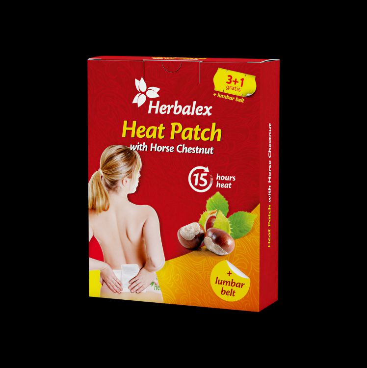 Obrázek Herbalex – Hřejivá náplast s kaštanem 4 ks - Green idea