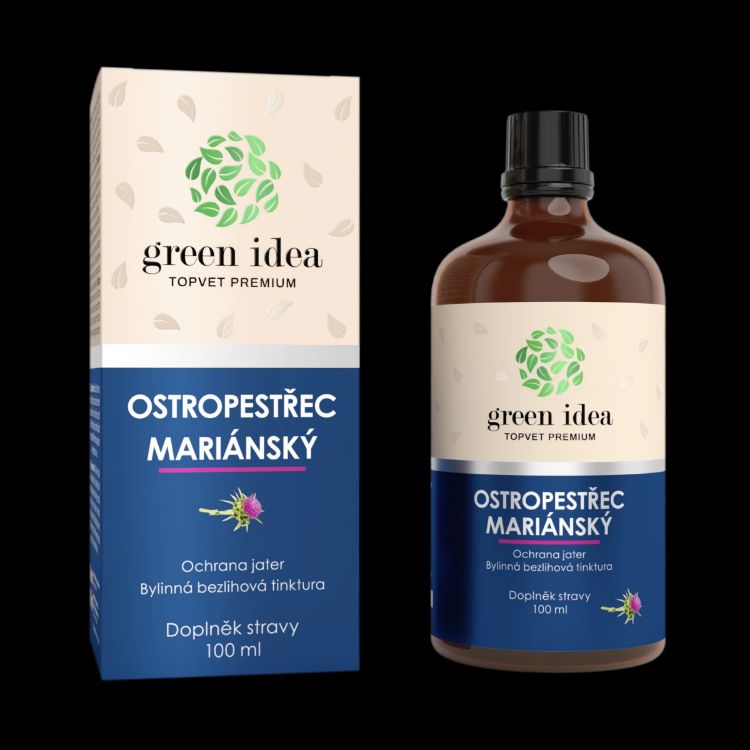 Obrázek Ostropestřec - bezlihová tinktura 100 ml - Green idea