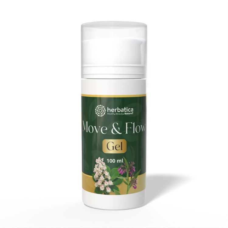 Obrázek Move & Flow Gel – kostivalovo-kaštanový gel – 100 ml - Herbatica