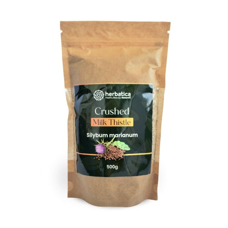 Obrázek 100% jemně drcený ostropestřec mariánský - 500g - Herbatica Balení: 500 g