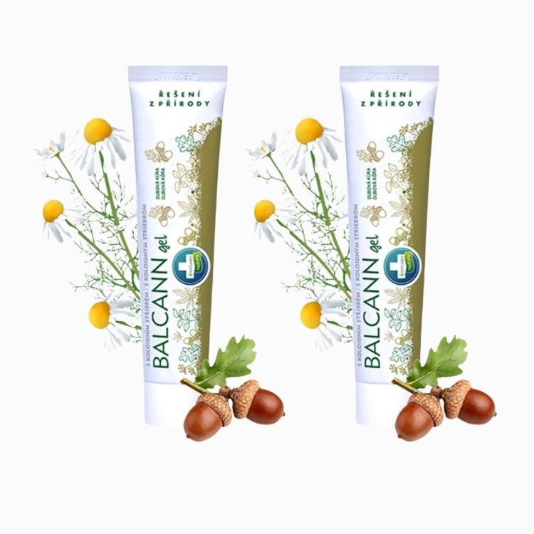 Obrázek Zvýhodněný set: 2x BALCANN gel z dubové kůry na hemoroidy, trhliny - 75 ml - Annabis