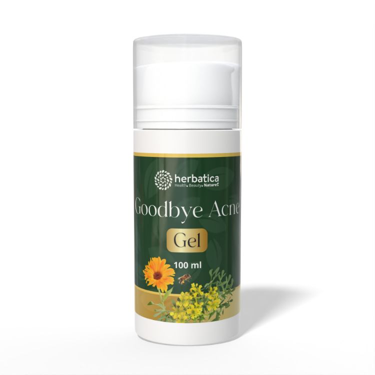 Obrázek Goodbye Acne – bylinný gel na redukci akné, pórů a zarudnutí – 100 ml - Herbatica