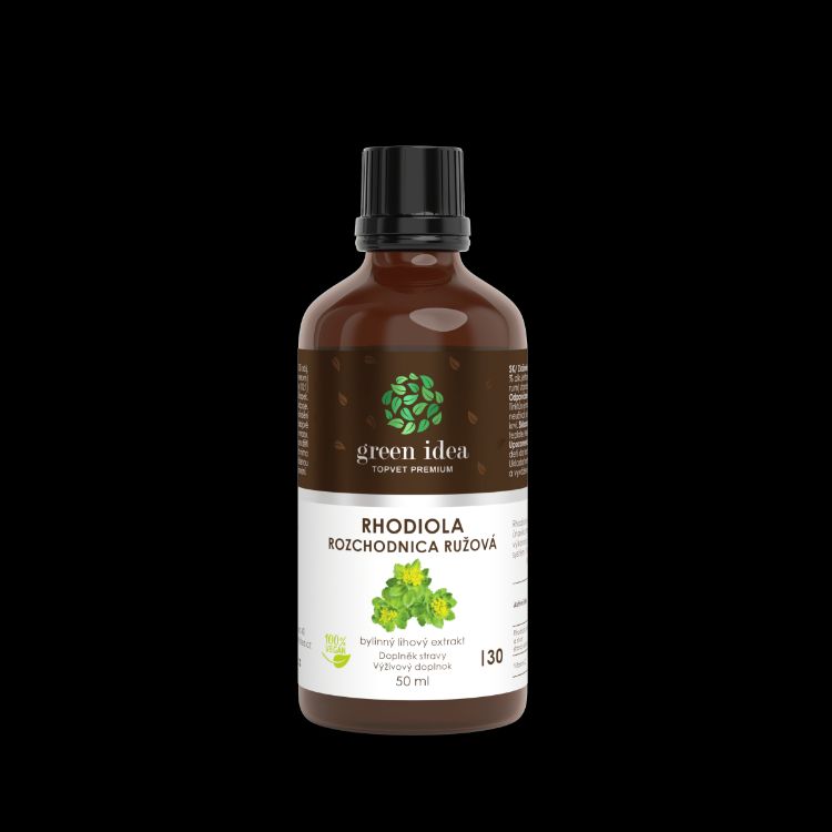 Obrázek Rhodiola - Rozchodnice - tinktura - kapky 50 ml - Green idea