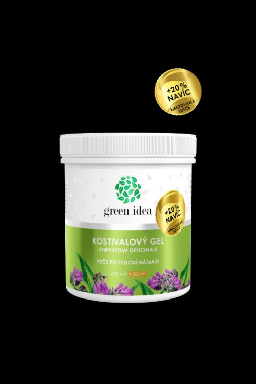 Obrázek Kostivalový masážní gel - limitovaná edice + 20 % NAVÍC 300 ml - Green idea