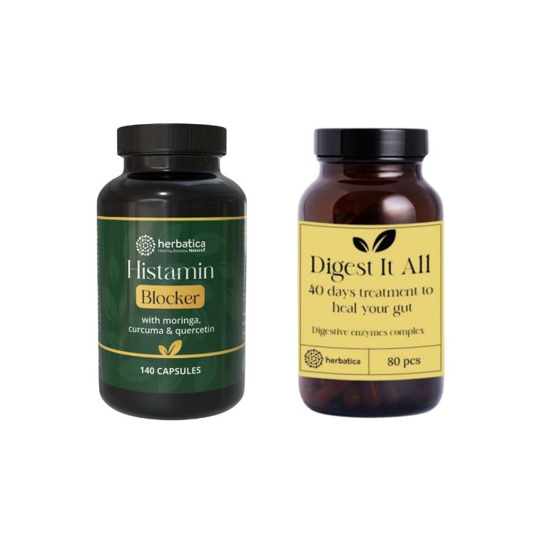Obrázek Zvýhodněný set: Silné kombo pro boj s histaminovou intolerancí - Herbatica