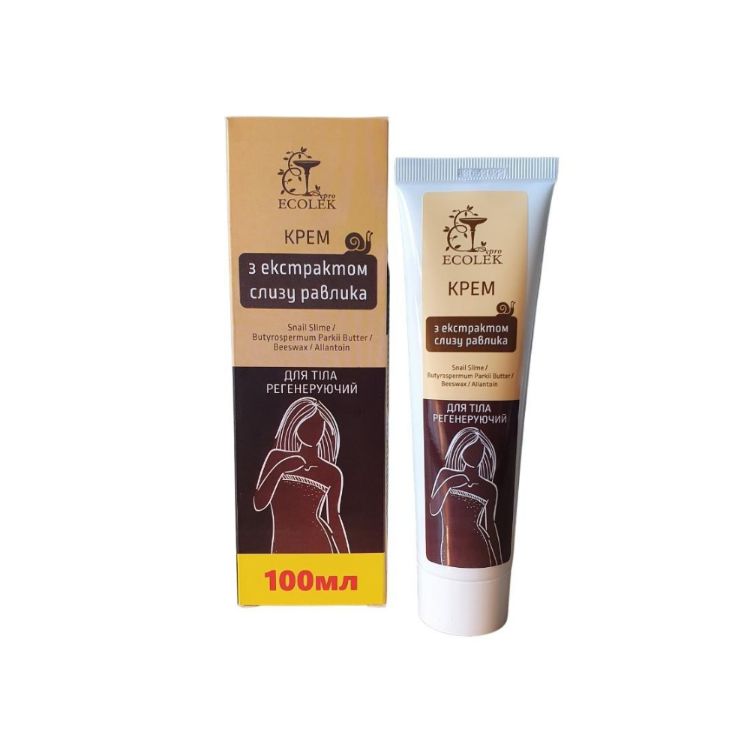 Obrázek Tělový regenerační krém s výtažkem ze šnečího slizu - 100 ml - Ecolek