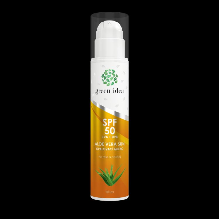 Obrázek Aloe vera sun - opalovací mléko SPF 50 200 ml - Green idea
