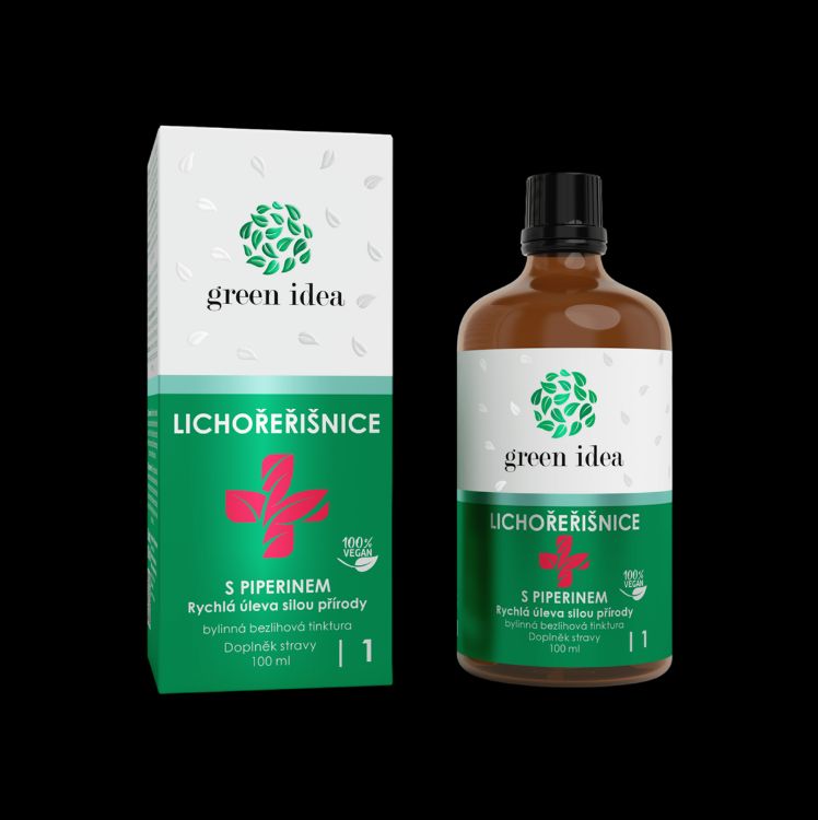 Obrázek Lichořeřišnice+ s piperinem - bezlihová tinktura 100 ml - Green idea