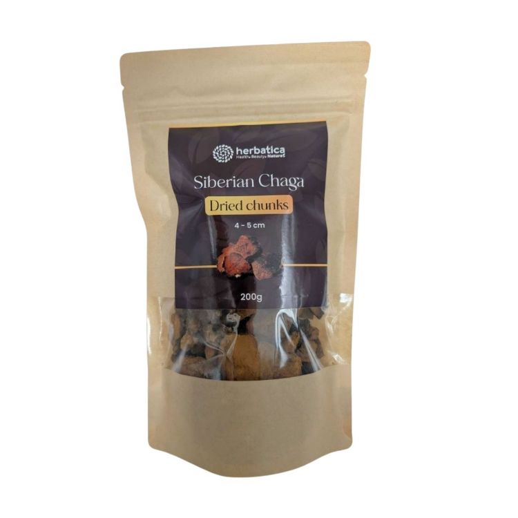 Obrázek Čaga sibiřská sušené kousky (4-5 cm) - 200g - Herbatica