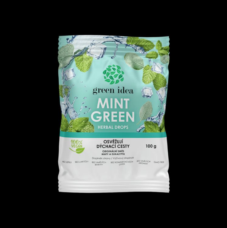 Obrázek Mint green - bylinné bonbóny 100 g - Green idea