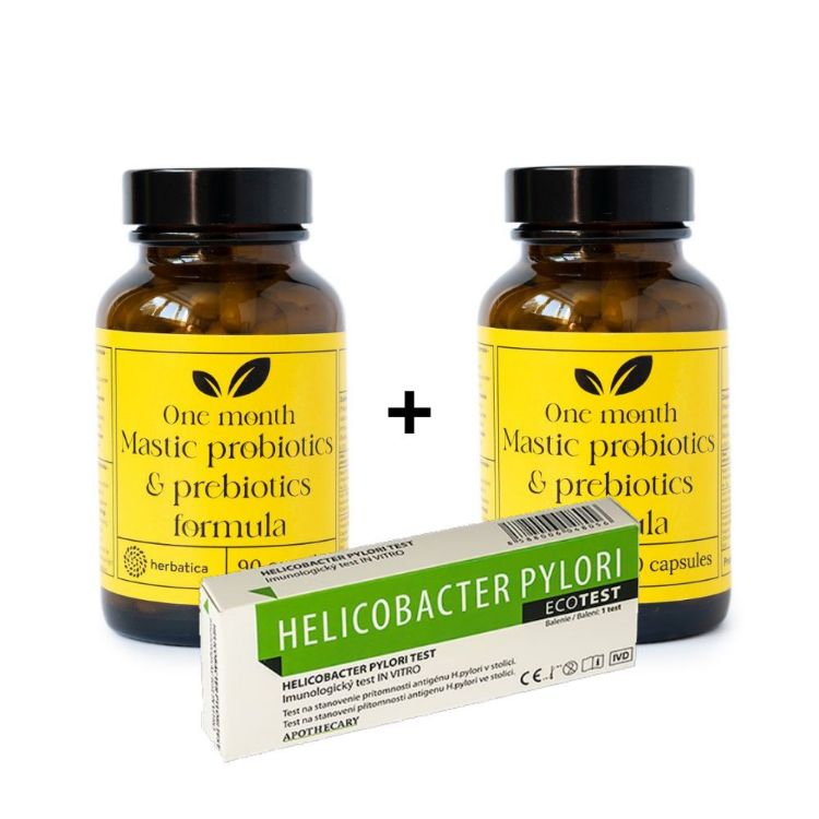 Obrázek Set na podporu trávení: 2x Masticha PROBIOTICS & PREBIOTICS+ Helikobakter test - Herbatica