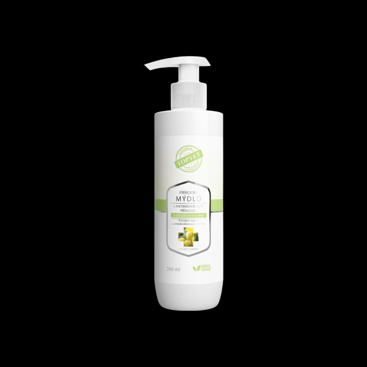 Obrázek Přírodní mýdlo s antimikrobiální přísadou s přírodními extrakty 200 ml - Green idea