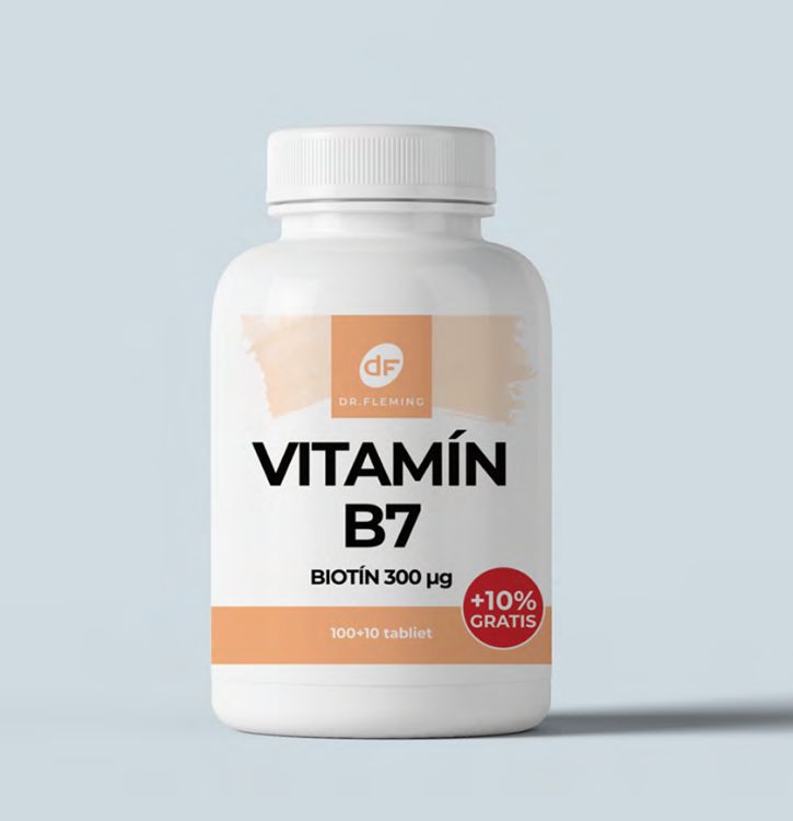 Obrázek Biotin 300 µg - 110 tablet - Dr. Fleming