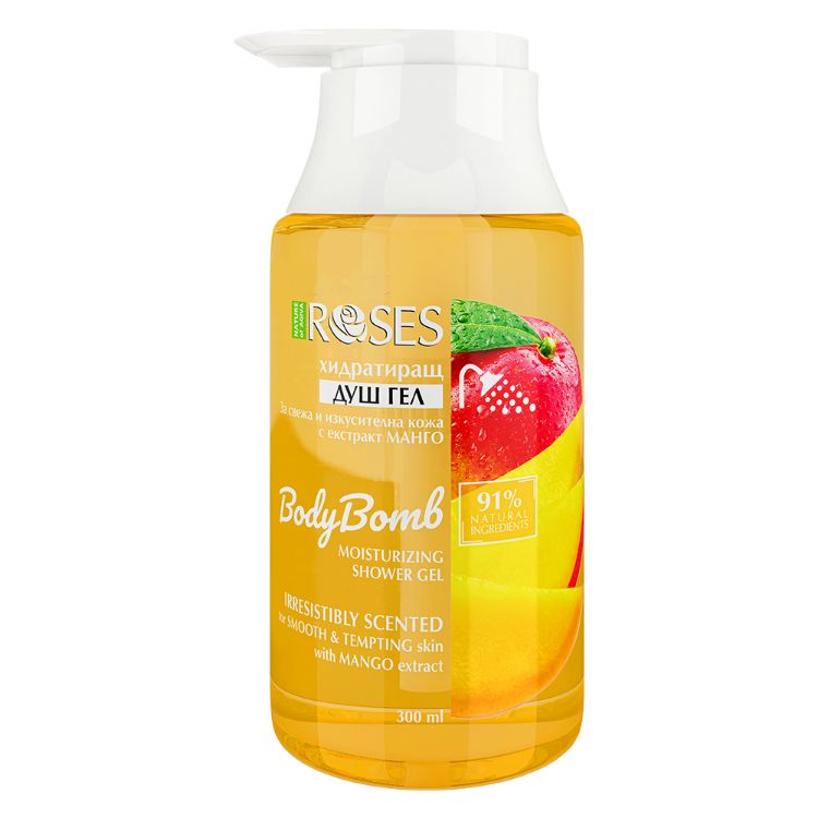 Obrázek BODY BOMB hydratační přírodní sprchový gel s extraktem z manga 300 ml - NATURE OF AGIVA