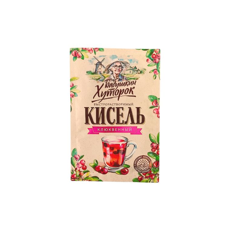 Obrázek Brusinkový kisiel v prášku (brusinka obecná) - 30 g - Hutorok