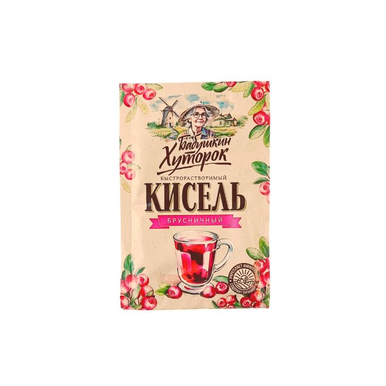 Obrázek Brusinkový kisiel v prášku - 30 g - Hutorok