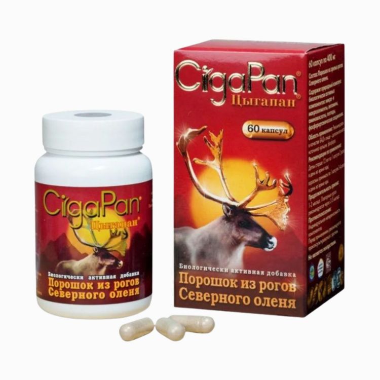 Obrázek Fitokosmetik CigaPan - extrakt ze sobích parohů - 60 kapslí