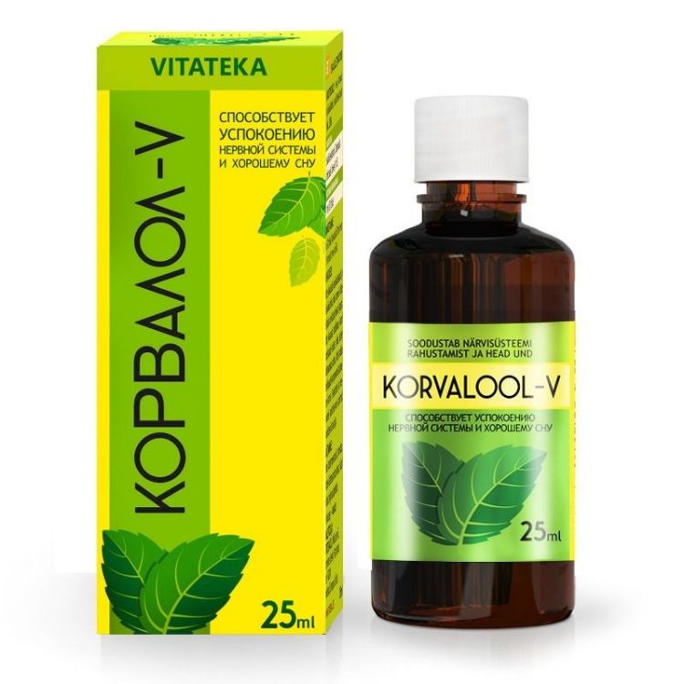 Obrázek Corvalol-V – bylinné kapky – 25 ml – Vitateka