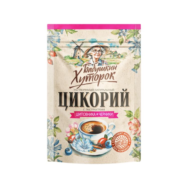 Obrázek Čekanková káva s borůvkou a šípkem - 100 g - Hutorok