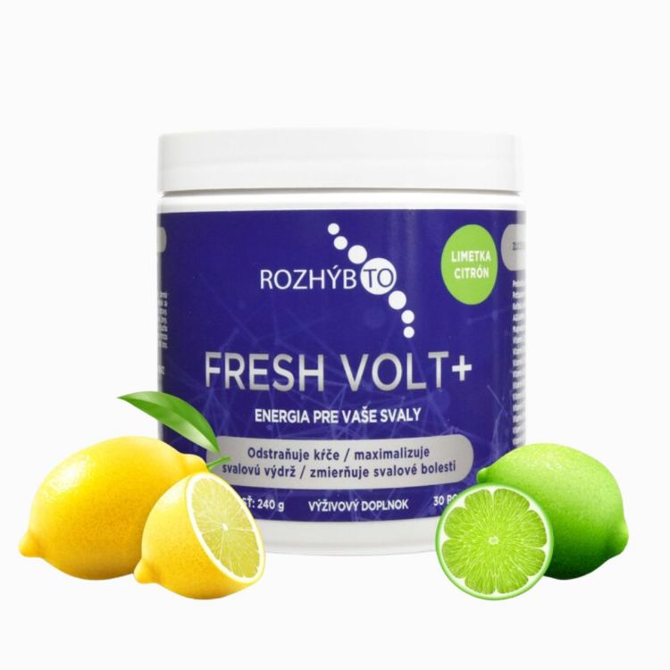 Obrázek FreshVolt – elektrolytový nápoj (citron limetka) – 240 g – Rozhýb to