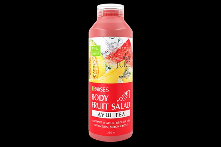 Obrázek FRUIT SALAD – přírodní sprchový gel vodní meloun, cukrový meloun a med 330 ml - NATURE OF AGIVA